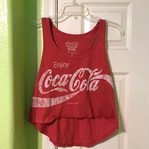 Cute Coca Cola shirt red and white tank